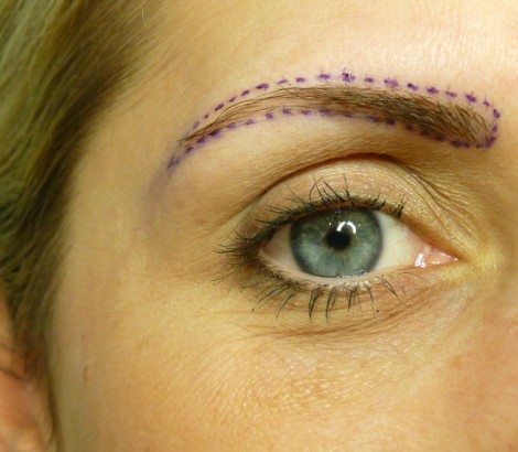 Permanent Makeup Kelowna before eyebrow procedure