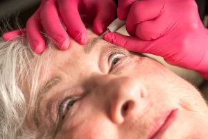 close up of brow micro-pigmentation service at PURE Esthetics Kelowna