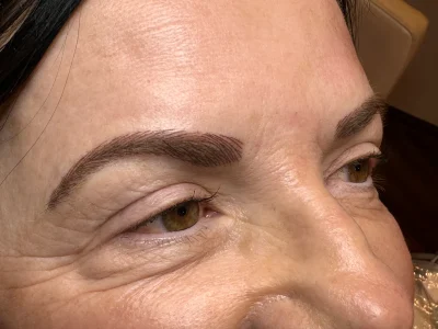 Micropigmentation after eyebrow procedure