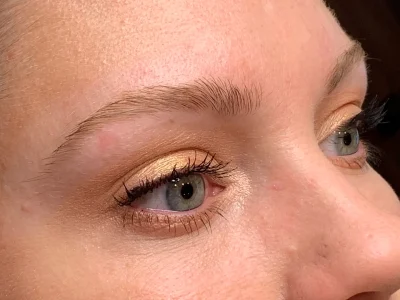 Micropigmentation before eyebrow procedure